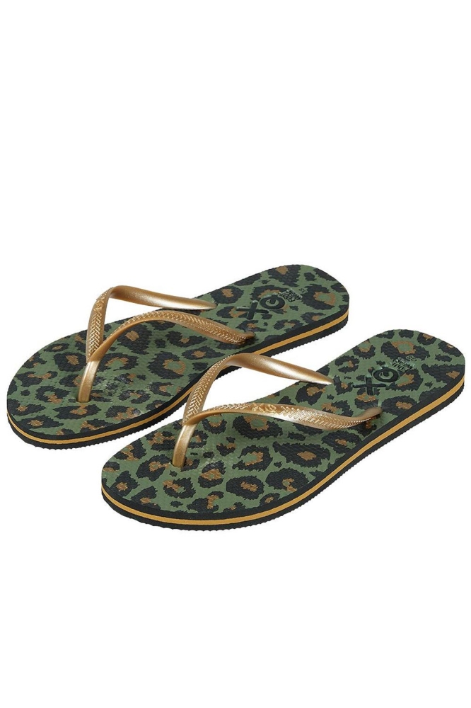 XQ LADIES FLIPFLOPS PRINTED 000124993017 ARMY GREEN